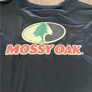 Size 3X (54-56) mossy oak black long sleeve shirt. Insect repellent. BOGO free